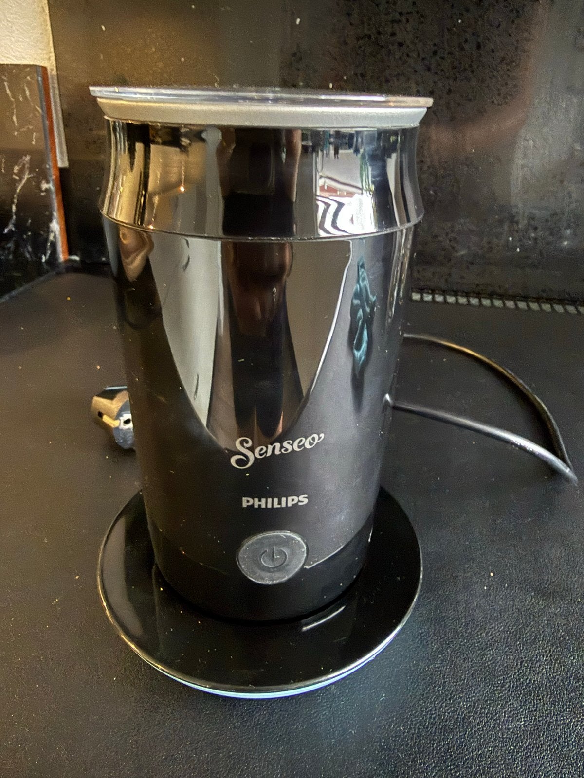 Senseo Philips Melkopschuimer CA6500/62 - Zwart, Ophalen of Verzenden, Zo goed als nieuw, Elektrische melkopschuimer