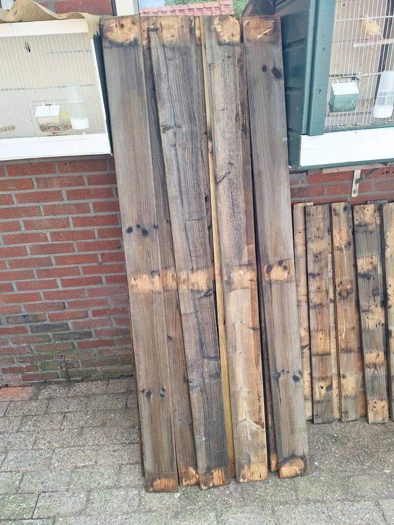 Te koop gebruikte tuinhout planken, Ophalen of Verzenden, Hout, Minder dan 3 meter, 1 tot 2 meter