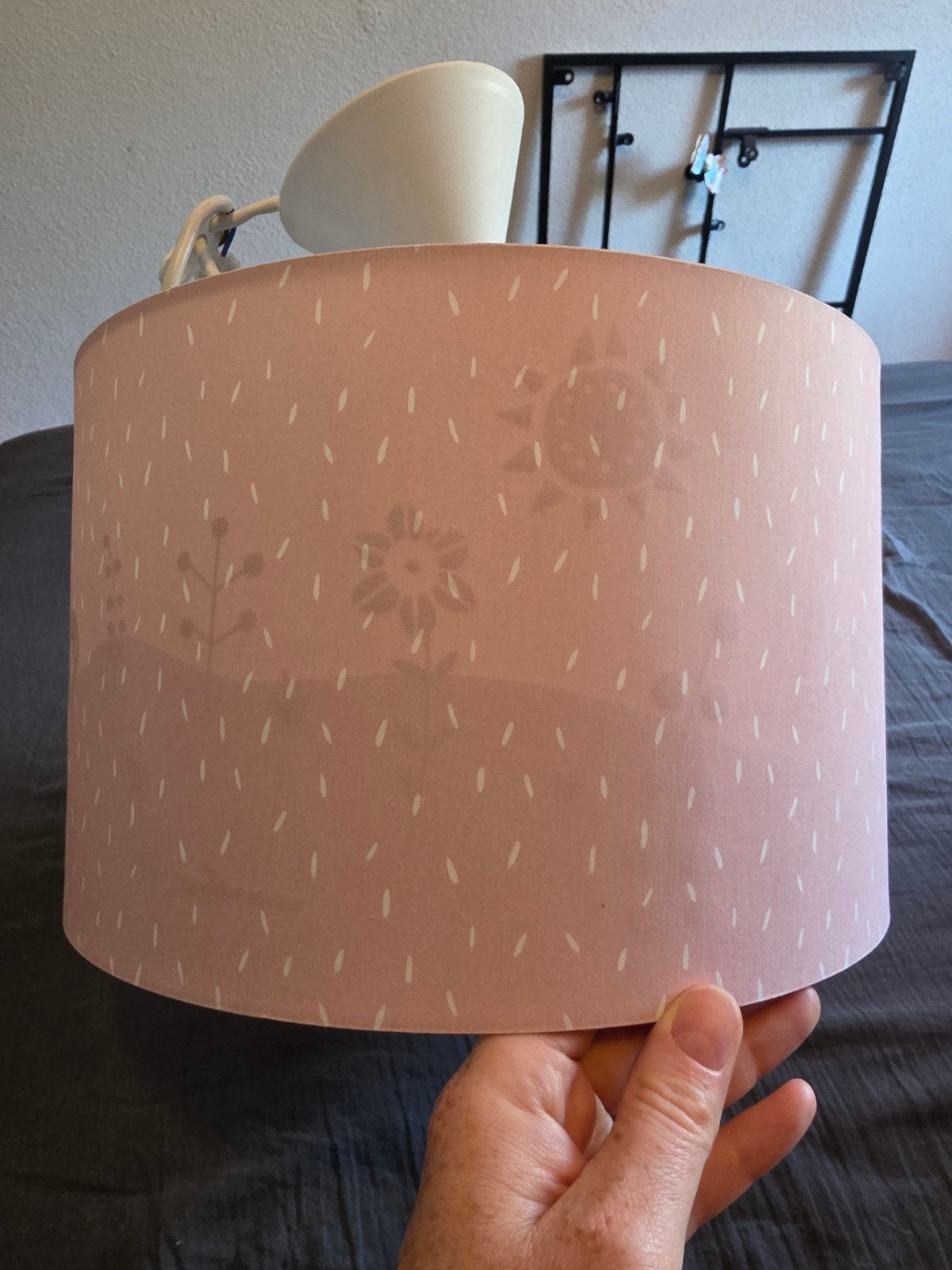 Little Dutch hanglamp roze met stippen en dierenprint, Ophalen, Little Dutch, Zo goed als nieuw, Ophangbaar