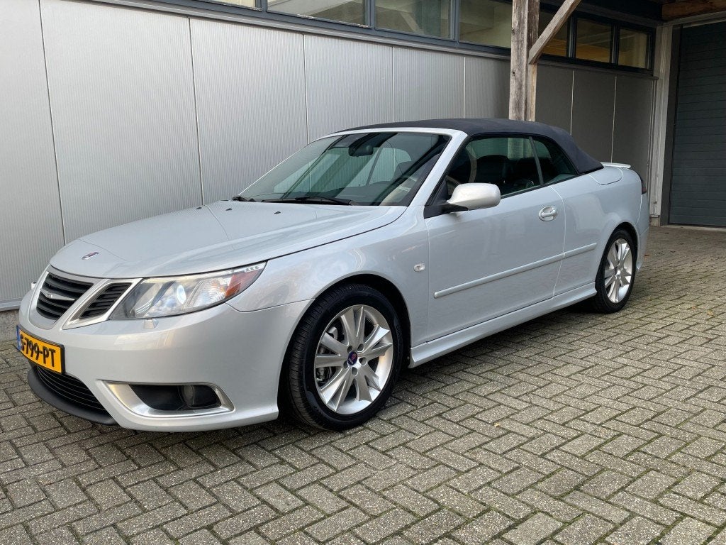 Saab 9-3 Aero 2.8T Cabriolet  Automaat Navie, Gebruikt, Huisgarantie, 4 stoelen, Leder