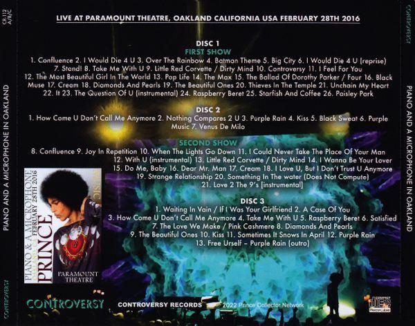 PRINCE - PIANO AND A MICROPHONE IN OAKLAND 3CD, Verzenden, 2010 - 2019, Nieuw in verpakking