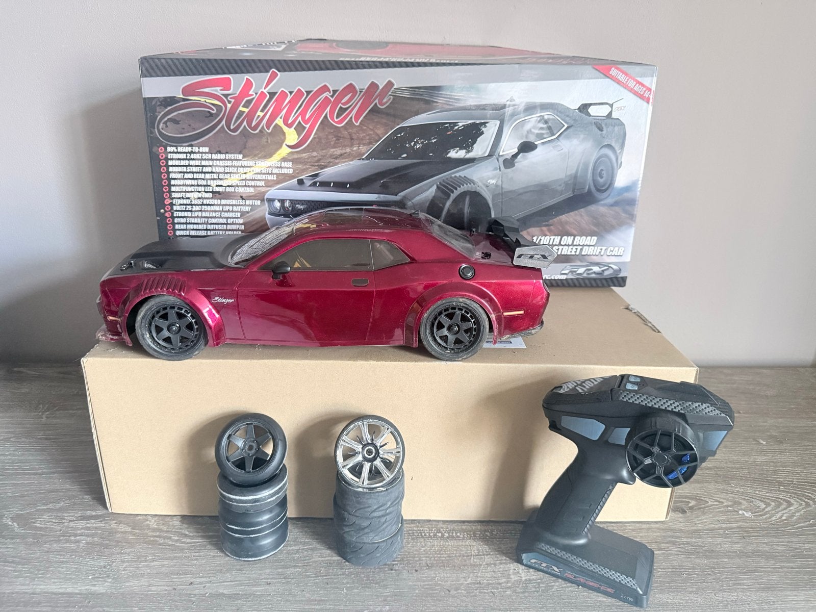 FTX Stinger RC Drift Auto - Zo goed als nieuw, Elektro, Ophalen of Verzenden, Zo goed als nieuw, Schaal 1:10