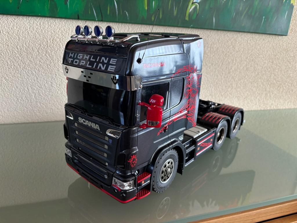 Tamiya 1/14 Scania met G.T.Power Licht/Geluidset RTR, Hobby en Vrije tijd, Modelbouw | Radiografisch | Auto's, Schaal 1:14, Auto onroad