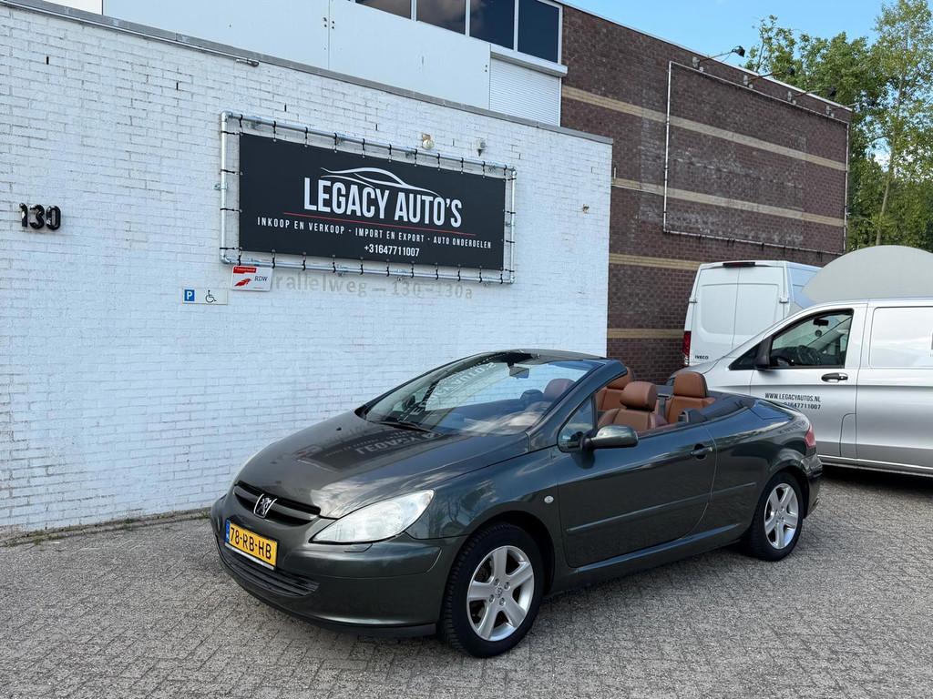 Peugeot 307 CC 2.0-16V - AUTOMAAT - LEDER - LAGE KM!, Auto's, Gebruikt, 4 cilinders, Cabriolet, 4 stoelen