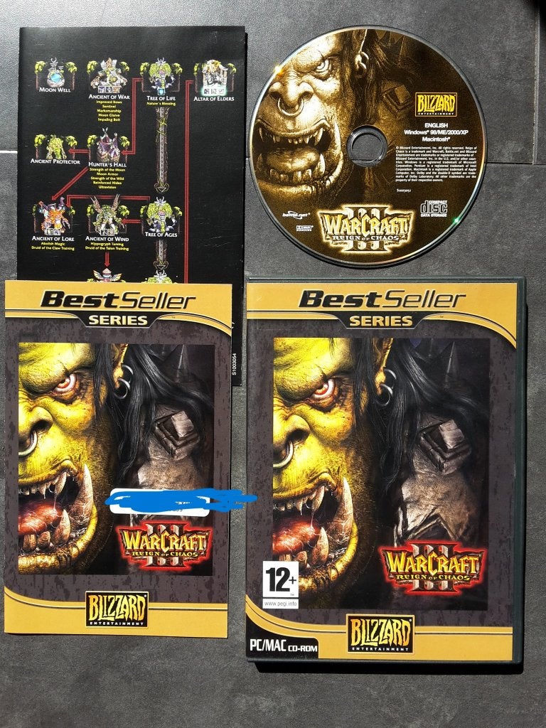 PC Game - Warcraft III 3 reign of Chaos - Blizzard Spel, Spelcomputers en Games, Avontuur en Actie, 1 speler, Ophalen of Verzenden