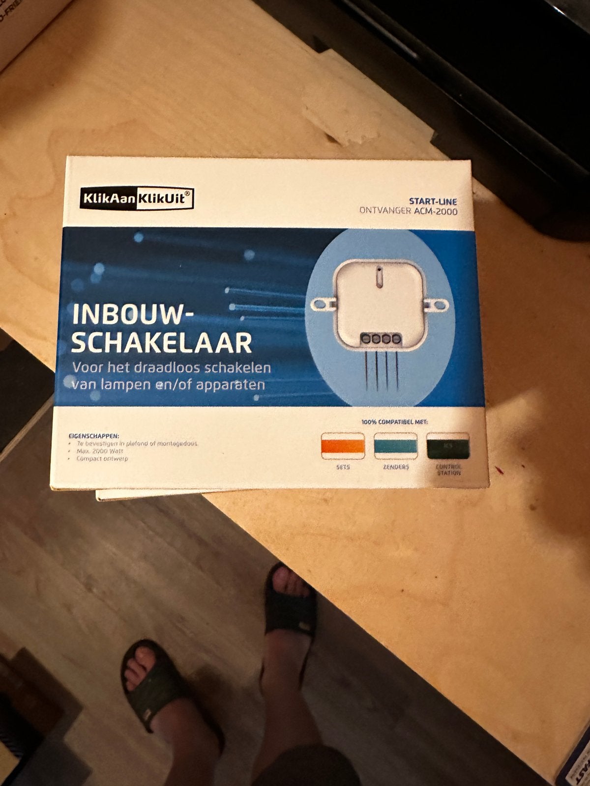 KlikAan KlikUit Inbouwschakelaar Ontvanger ACM-2000, Ophalen of Verzenden, Nieuw, Schakelaar