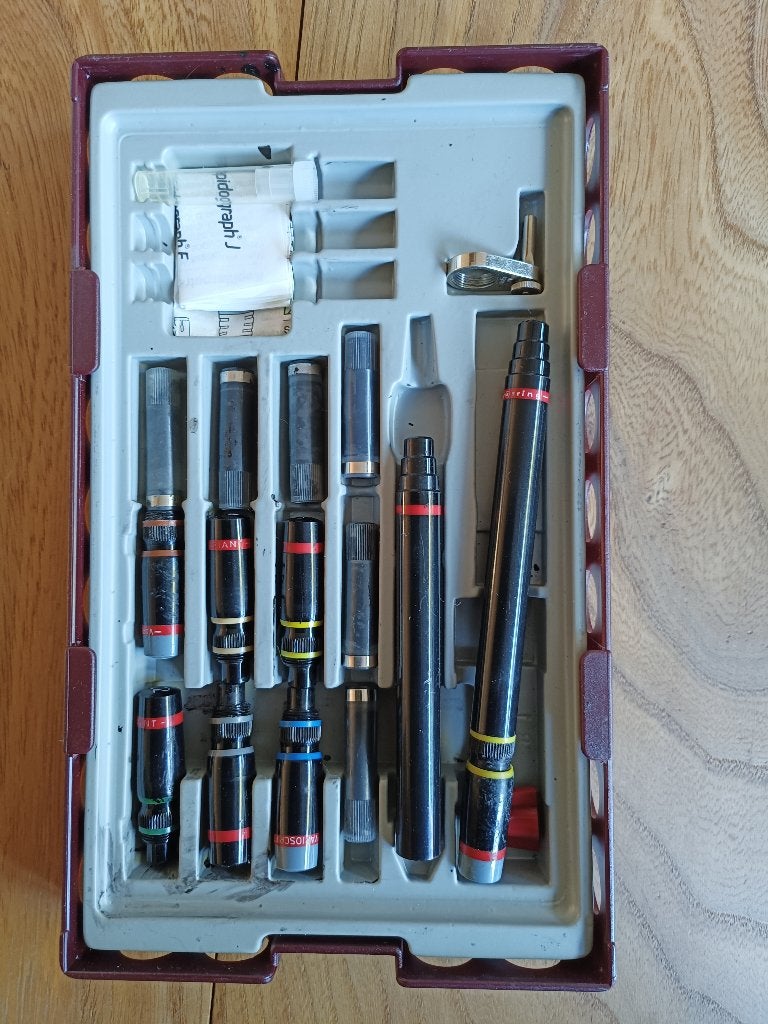 Rotring College Set Tekenset - Vintage, Ophalen of Verzenden, Gebruikt, Overige typen