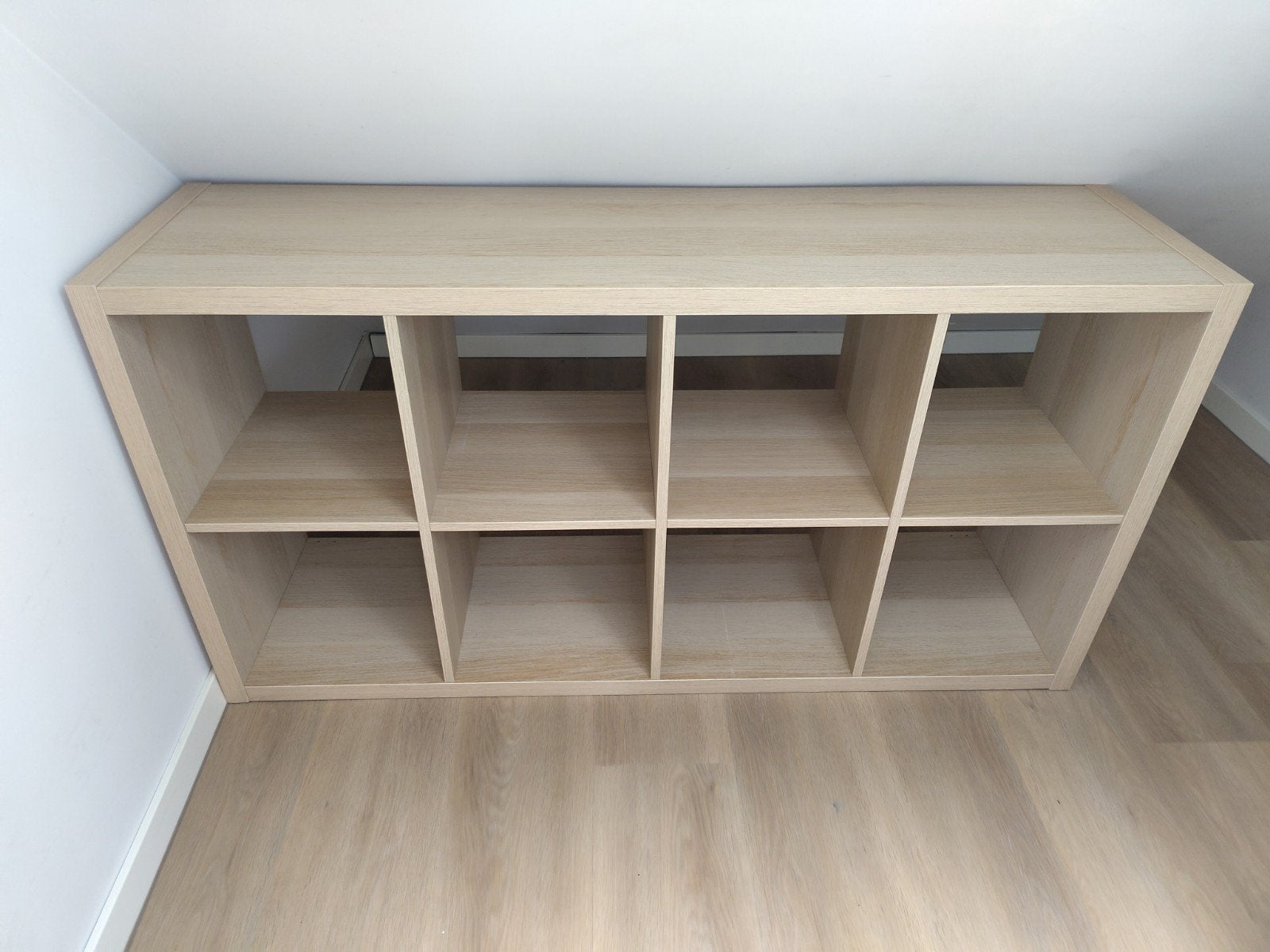 Kallax kast ikea houtkleurig 77x147cm, Ophalen, Gebruikt