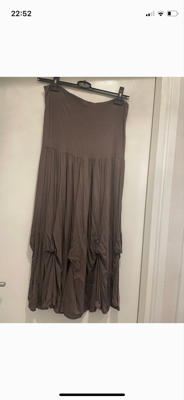 Mooie bruine strapless /rok maat L, Kleding | Dames, Rokken, Ophalen, Bruin, Maat 42/44 (L), Zo goed als nieuw