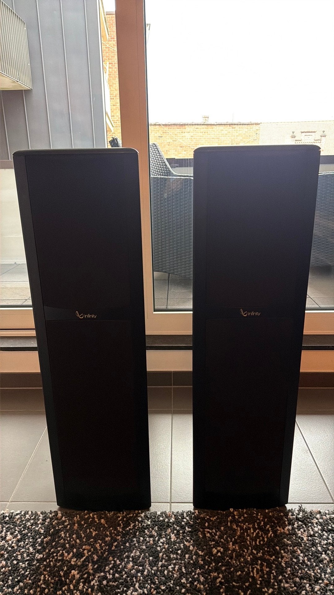 Te koop Infinity Kappa 70 zwart, Ophalen, Stereo speakers, Zo goed als nieuw, 60 tot 120 watt