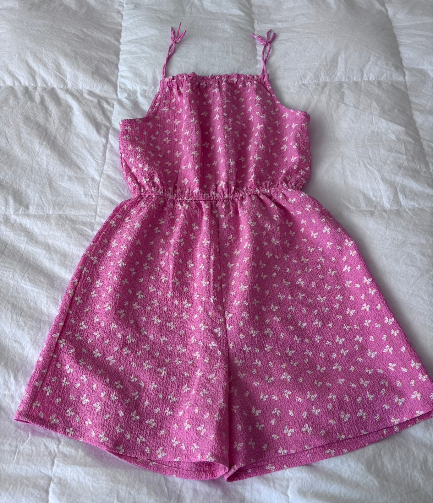 Zeer nette Jumpsuit onesie met vlinders maat 164, Ophalen of Verzenden, Zo goed als nieuw, Meisje