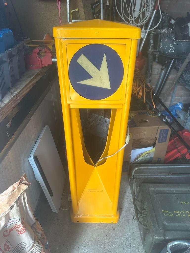 Oude verkeerszuil lamp - Uniek decoratiestuk, Ophalen, Gebruikt