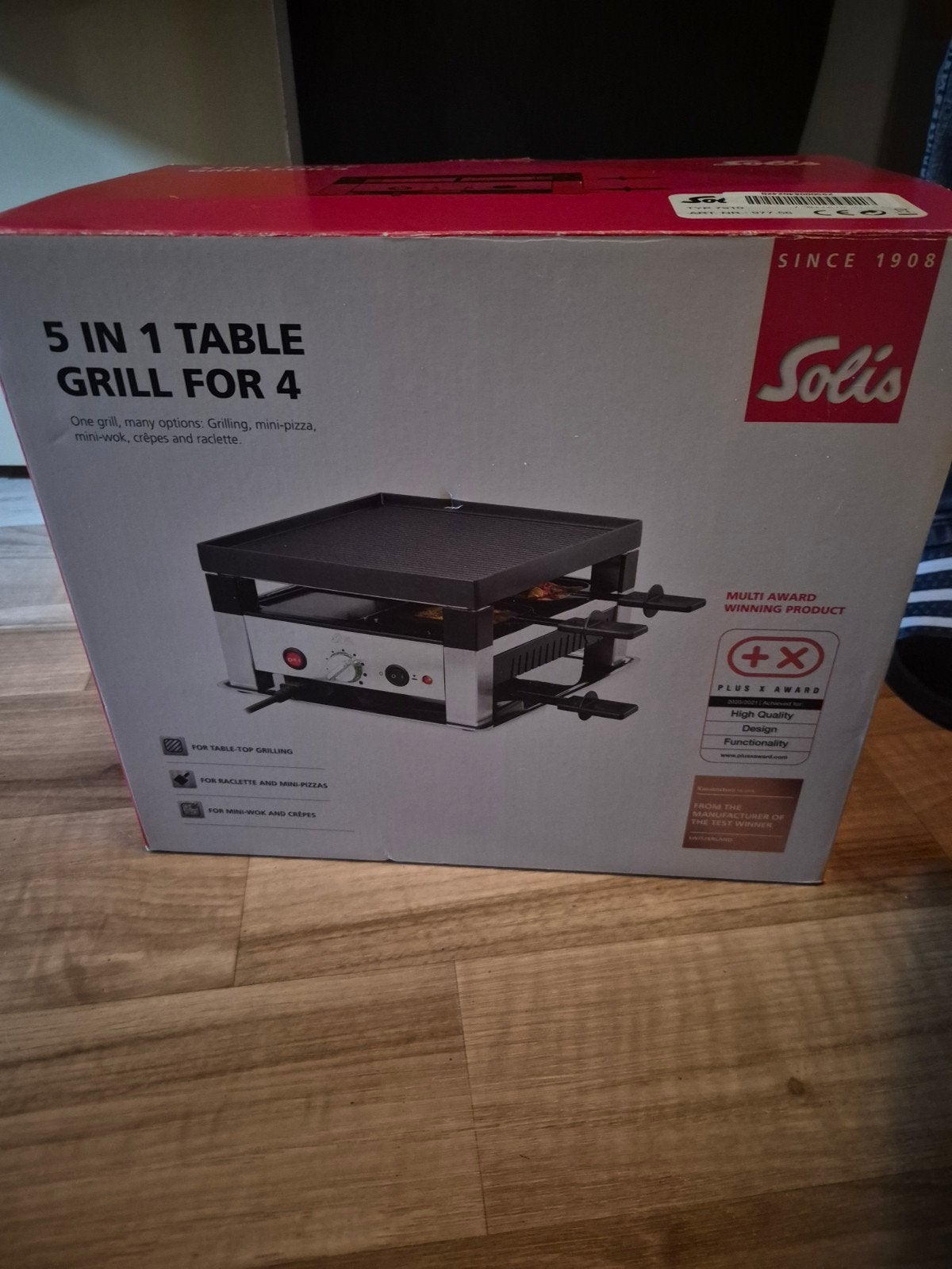 Solis 5-in-1 Tafelgrill voor 4 personen - Nieuw in doos, Overige typen, Verzenden, Nieuw, Overige merken