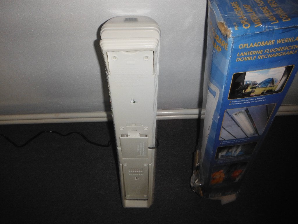 T L lamp voor bouw of camping oplaadbaar, Ophalen, Minder dan 50 watt, Lamp, Met statief