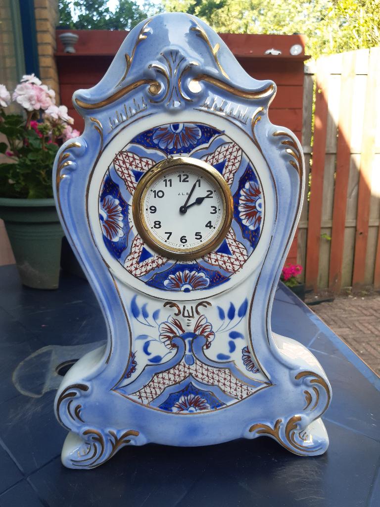Grandioos mooie aardewerk art deco klok, Ophalen