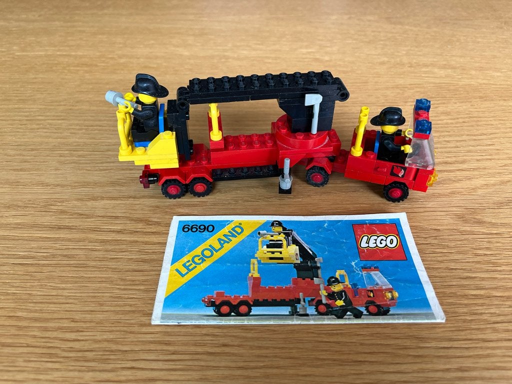 LEGO-set 6690 (brandweerwagen), Ophalen, Compleet, Gebruikt, Lego