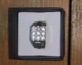 Bi-color 18 karaat ring met diamanten, Gebruikt, Ophalen of Verzenden, Dame of Heer, Met edelsteen