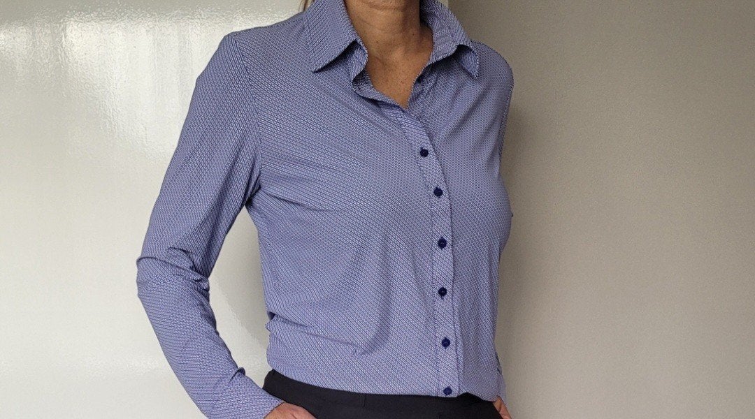 Studio Anneloes Poppy blouse XL Paars Travelstof top, Studio Anneloes, Verzenden, Paars, Maat 46/48 (XL) of groter