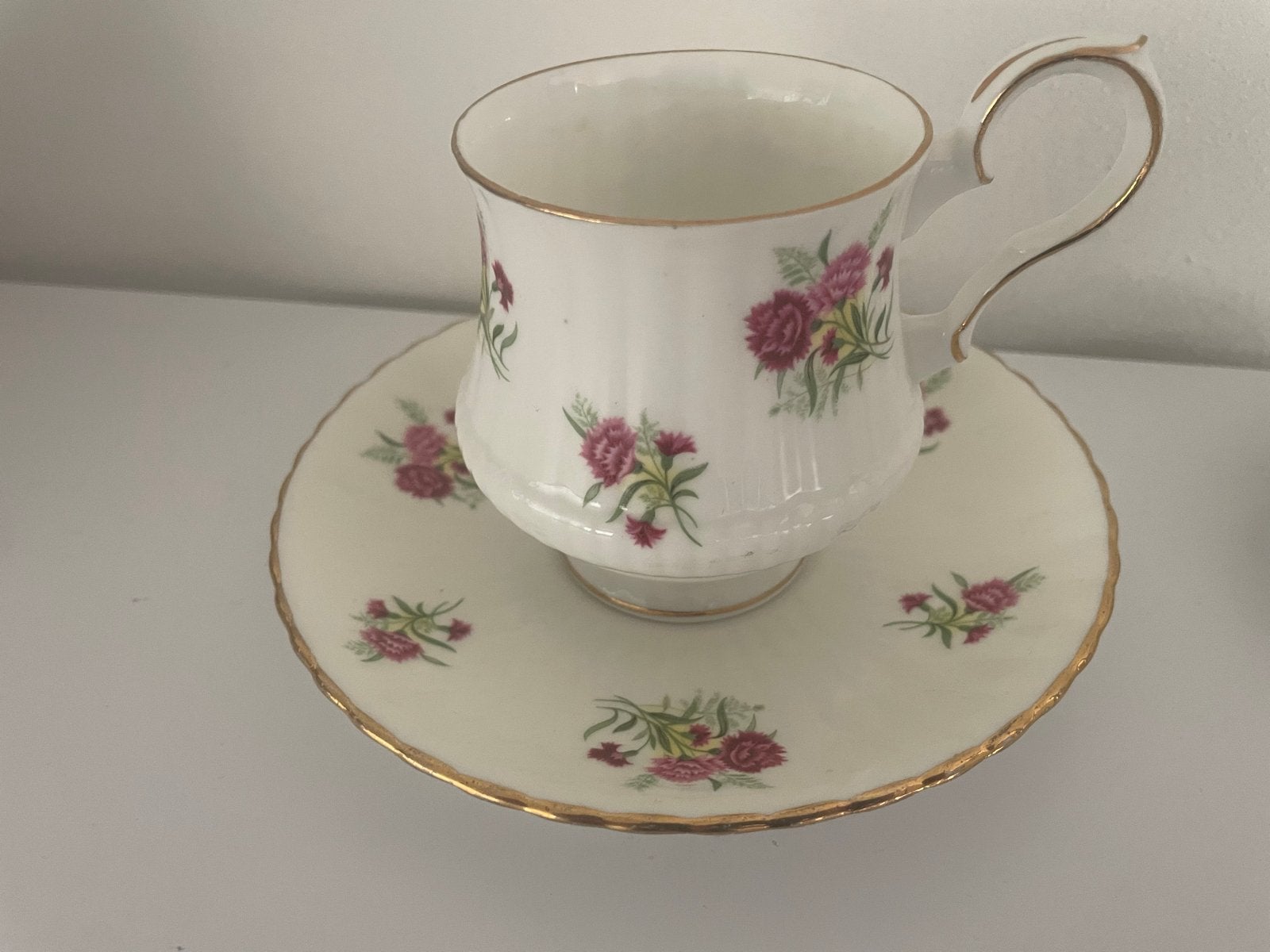 Royal Windsor Porseleinen Kop en Schotel met Bloemen, Ophalen of Verzenden