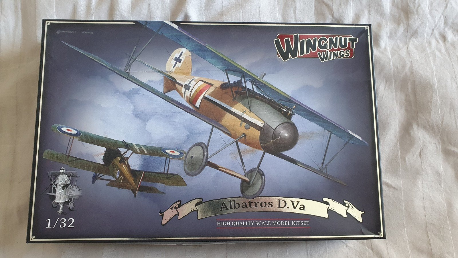 Wingnut Wings 1/32 Albatros D.Va met extra hout decals, Overige merken, Nieuw, Ophalen of Verzenden, Groter dan 1:72