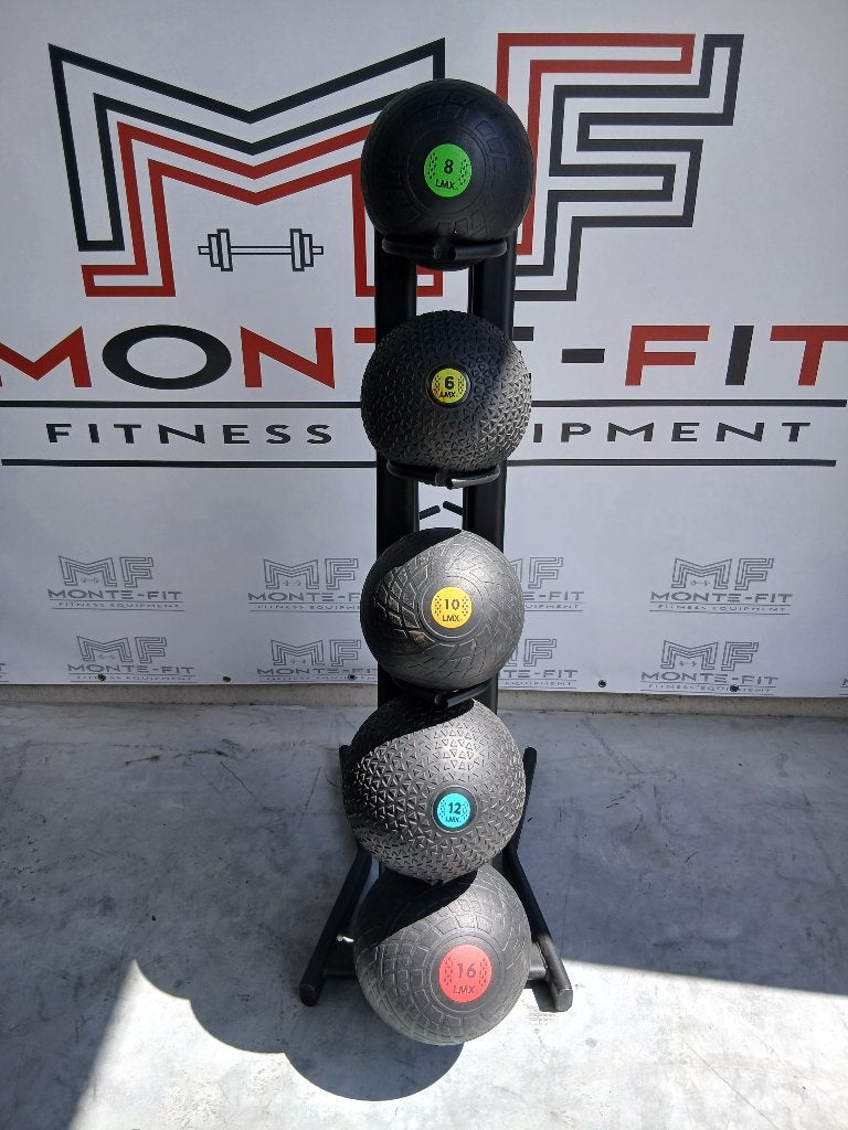 LMX slam ball Set met Rek - 6, 8, 10, 12, 16 kg, Ophalen, Gebruikt, Benen, Medicijnbal