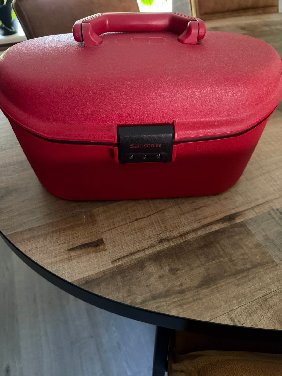 Mooie rode samsonite beautycase, Sieraden, Tassen en Uiterlijk, Beautycases, Ophalen of Verzenden, Zo goed als nieuw, Rood
