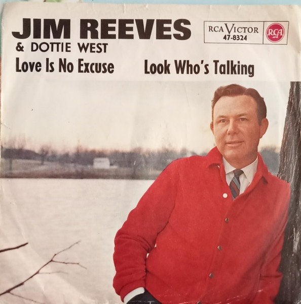 Jim Reeves & Dottie West – Love Is  Excuse   sixties country, Gebruikt, 7 inch, Ophalen of Verzenden, Beschermende buitenhoes