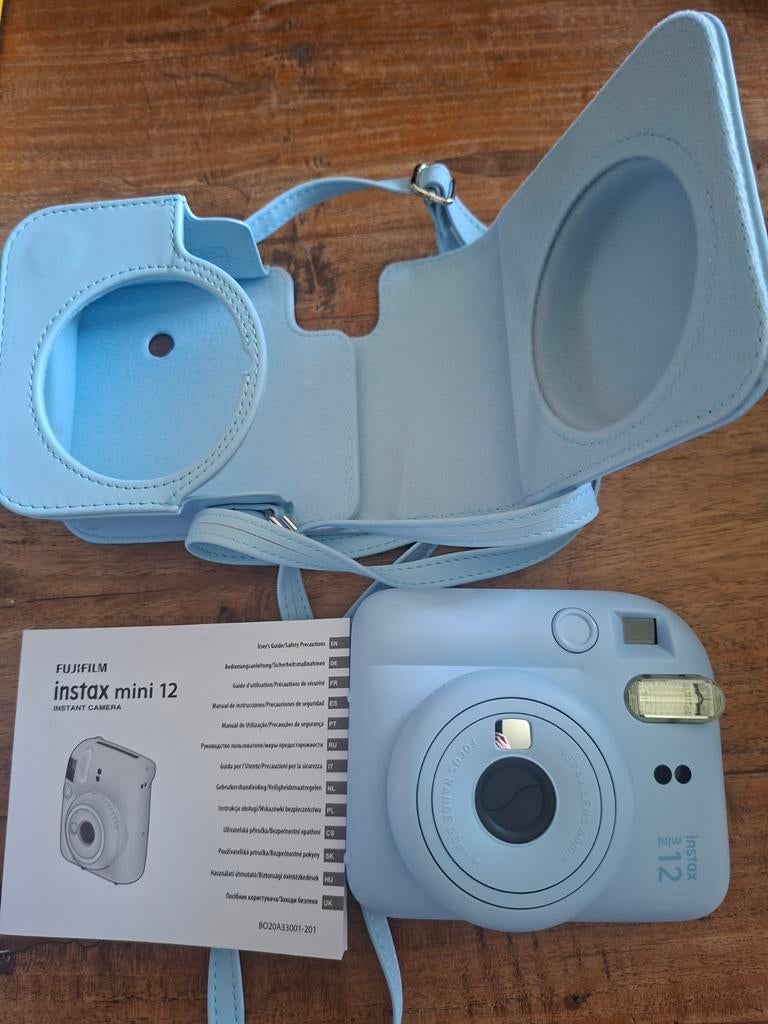 Fujifilm Instax Mini 12 Instant Camera met Hoesje, Audio, Tv en Foto, Fotocamera's Digitaal, Compact, Nieuw, Ophalen of Verzenden