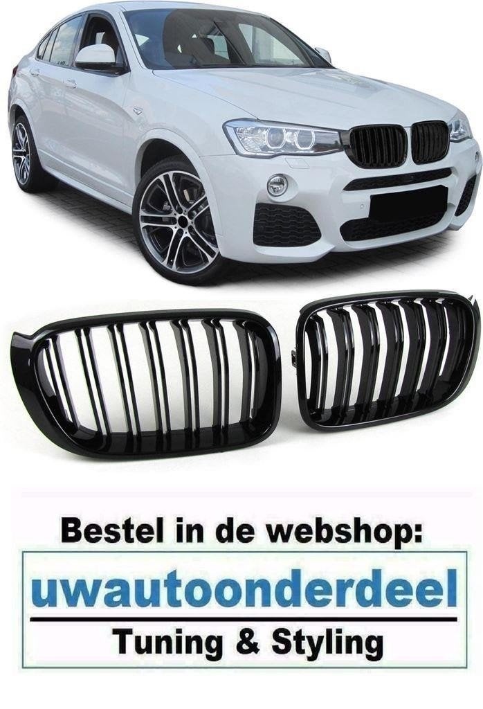 Geill Voor Bmw X3 X4 F25 F26 Dubbel spijl Glans Zwart M Look