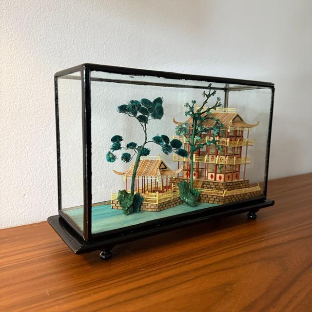 Diorama, Chinees, Chinese volkskunst, vintage, jr 60/70, Ophalen of Verzenden