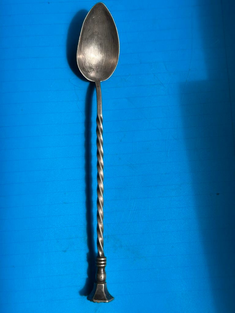 Vintage Cocktail Lepel met Stamper - Gedraaid Handvat, Ophalen of Verzenden