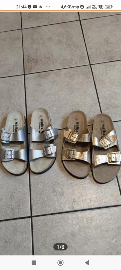 2X WALKX nieuwe staat slippers maat 40., Ophalen of Verzenden, Zo goed als nieuw, Overige kleuren
