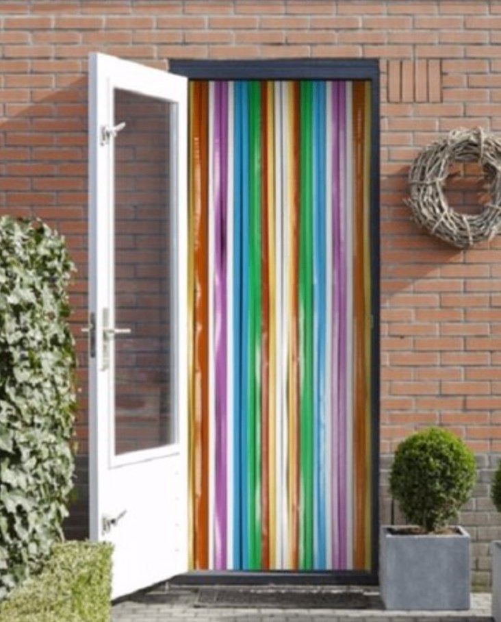 Vliegengordijn multikleurig 90x200, Ophalen, 90 cm, Nieuw, Kunststof
