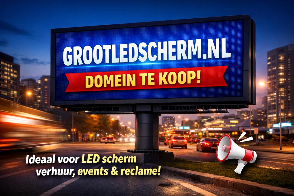 Domeinnaam Grootledscherm, Ophalen of Verzenden