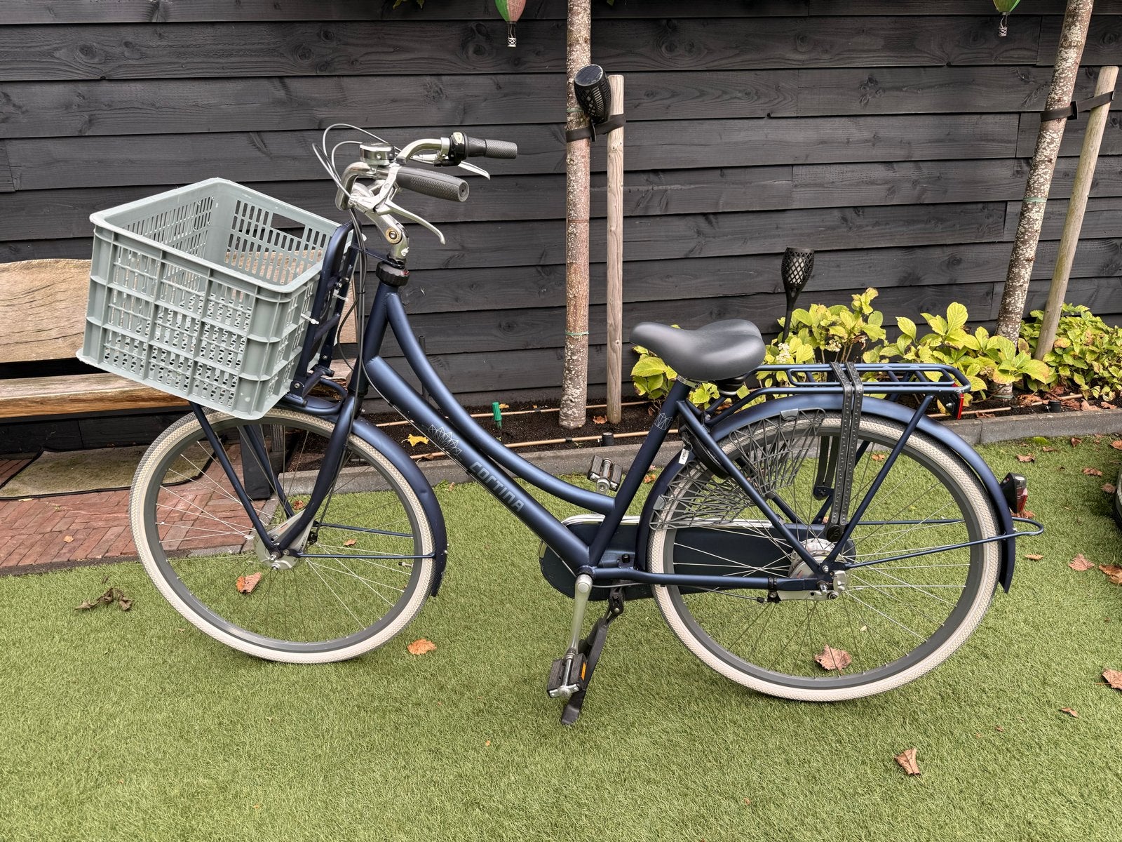 Cortina U4 Roots Transportfiets D50 Polish Blue Matt RB7, Fietsen en Brommers, Terugtraprem, Versnellingen, Zo goed als nieuw