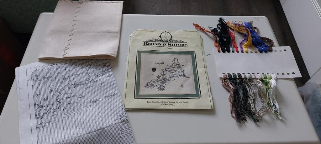 Borduurpakket Britain in Stitches Cornwall borduren, Ophalen of Verzenden, Zo goed als nieuw, Handborduren, Borduurpakket
