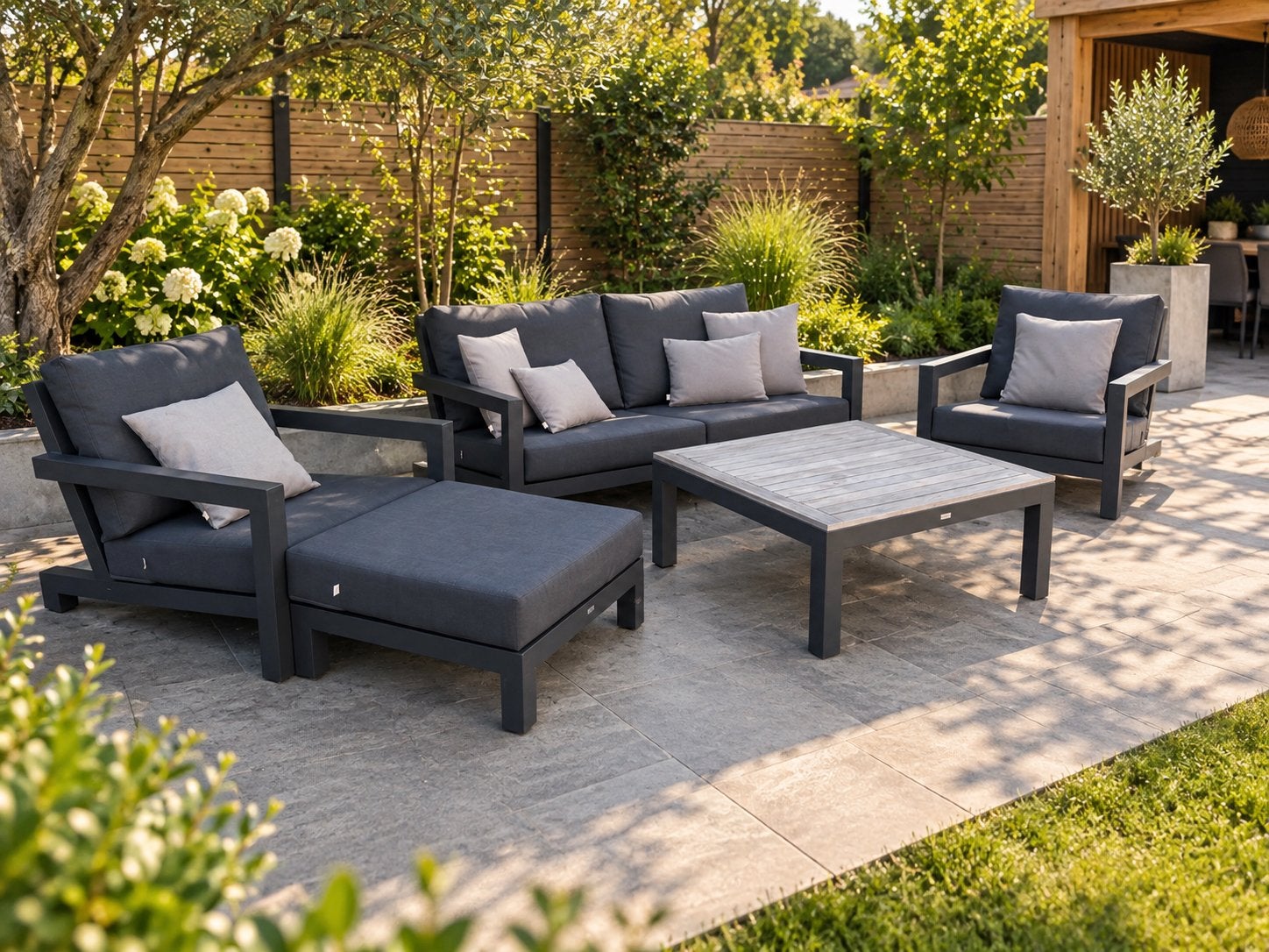 LIFE Outdoor Loungeset Tuinset, Tuin en Terras, Ophalen, Zo goed als nieuw, Aluminium, Bank