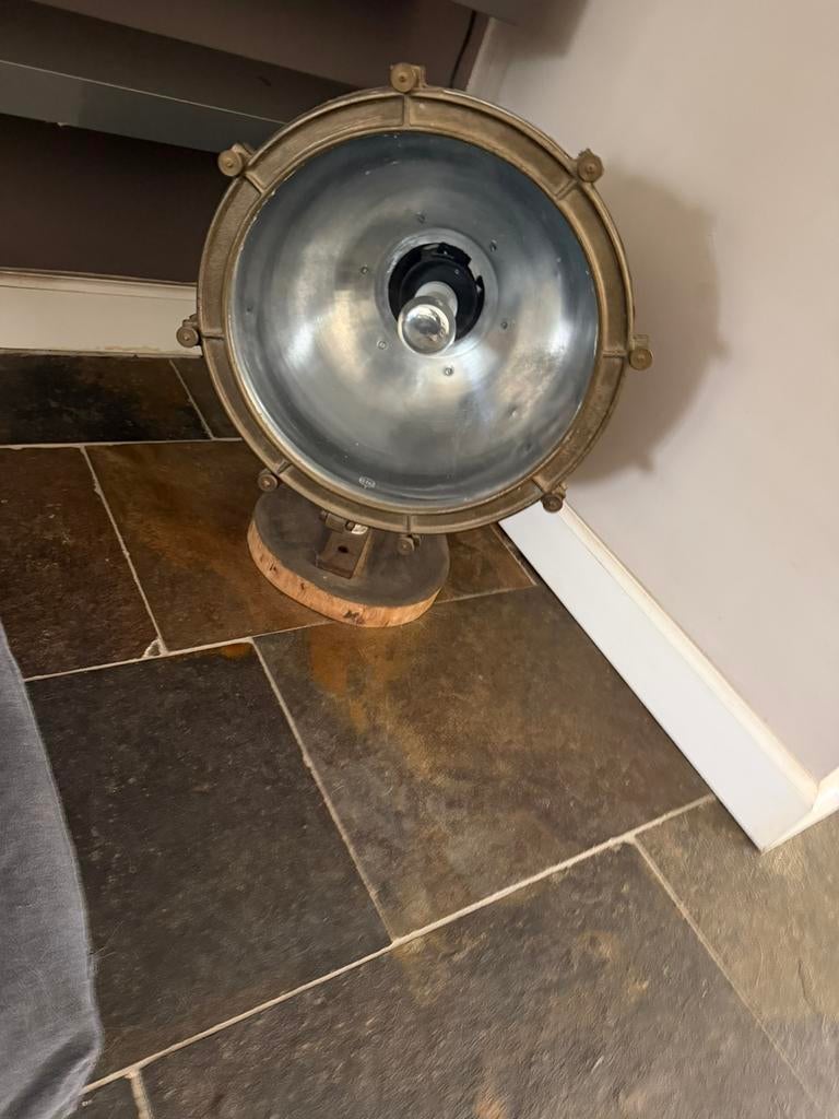 Schippers lamp antiek Scheepslamp seinlamp industrieel, Ophalen