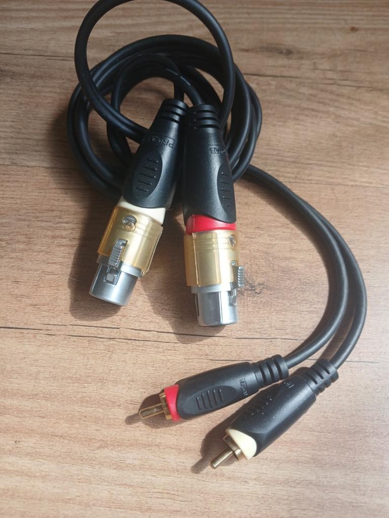 XLR naar RCA kabel - Hoge kwaliteit audio kabel, Audio, Tv en Foto, Audiokabels en Televisiekabels, Verzenden, Zo goed als nieuw