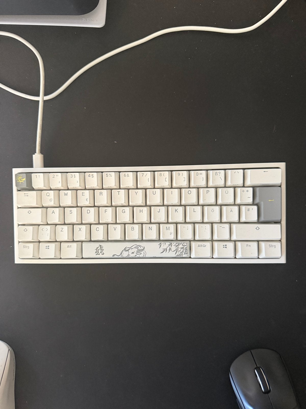Ducky One 2 Mini Gaming Toetsenbord, Ophalen, Gaming toetsenbord, Zo goed als nieuw, Qwerty