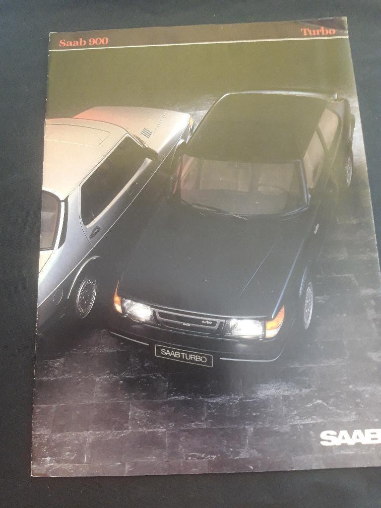 folder Saab 900 Turbo 1983 - Nederlands, Ophalen of Verzenden, Zo goed als nieuw, Overige merken, Saab