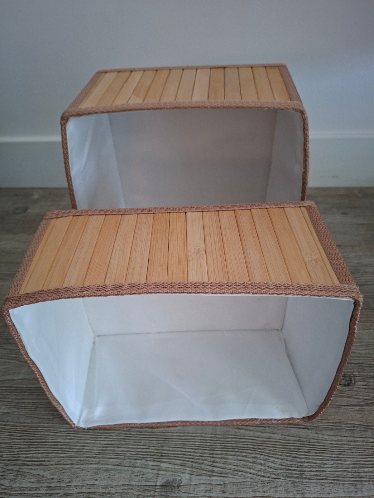 Bamboe opbergdoos met deksel, Ophalen, Zo goed als nieuw, 50 tot 100 cm, Minder dan 50 cm