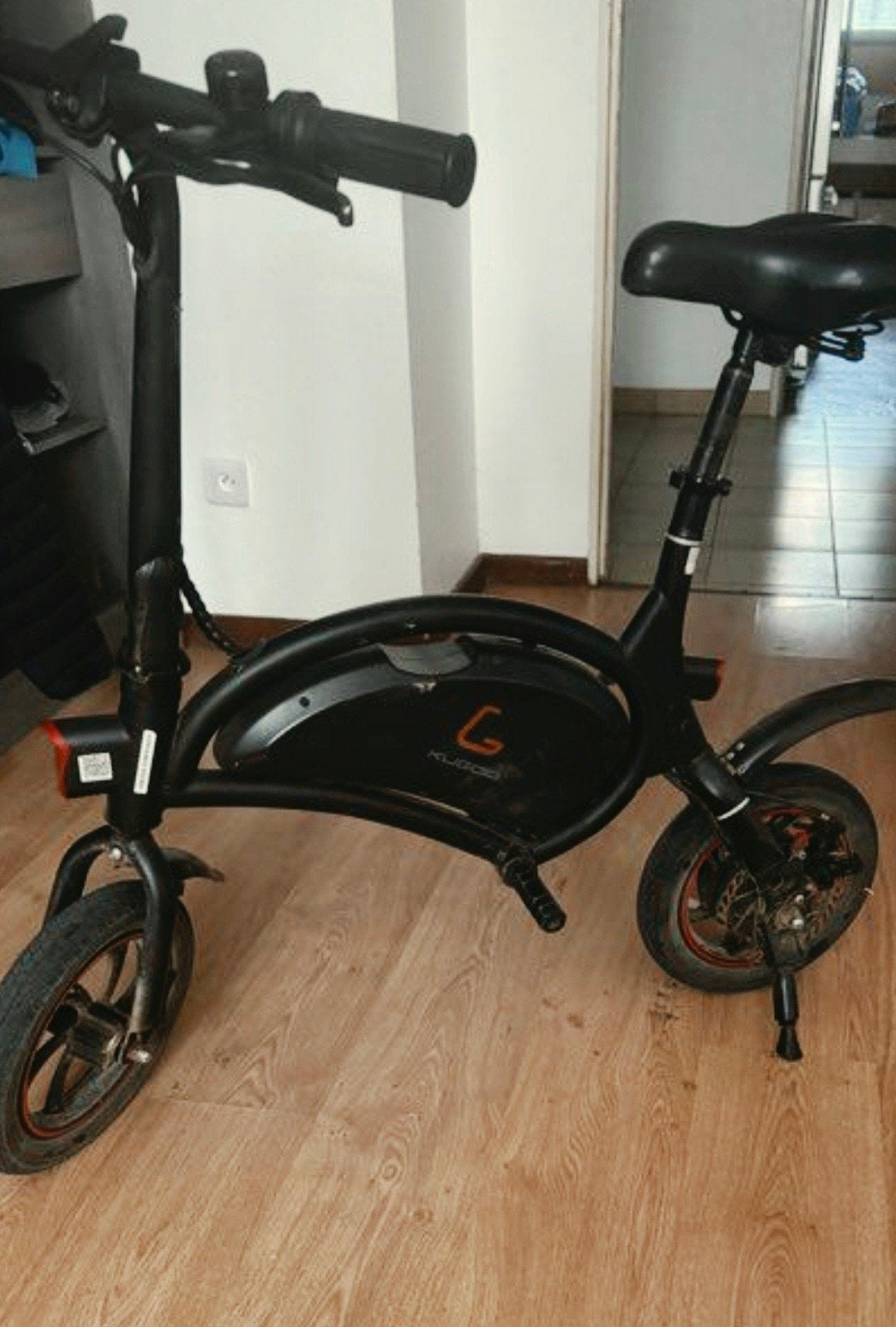 Kugoo opvouwbare elektrische fiets - Compact en handig, Gebruikt, Minder dan 47 cm, 30 tot 50 km per accu, Ophalen