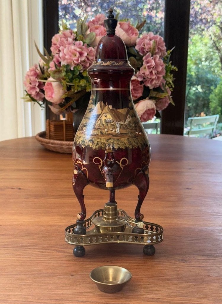 Prachtige Kraantjeskan Gelria Tin Handbeschilderd (1,75L), Antiek en Kunst, Ophalen