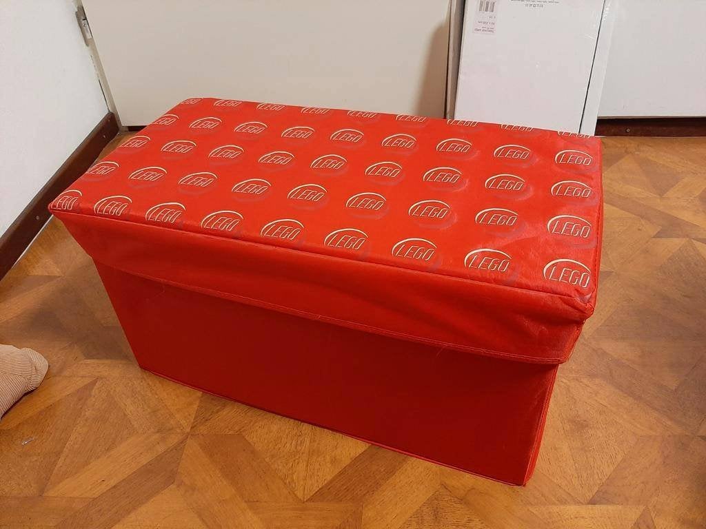Lego opbergbankje XL opbergpoef rood, Rood, Ophalen of Verzenden, Zo goed als nieuw, Overige typen