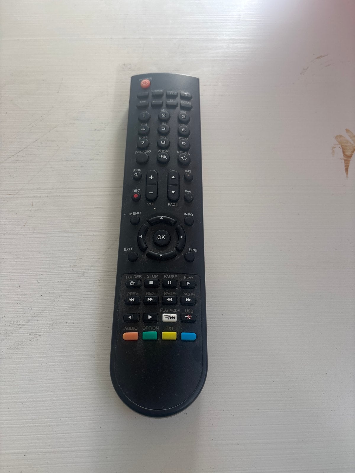 Afstandsbediening - Universeel - Zwart, Ophalen of Verzenden, Zo goed als nieuw, Universeel, Tv