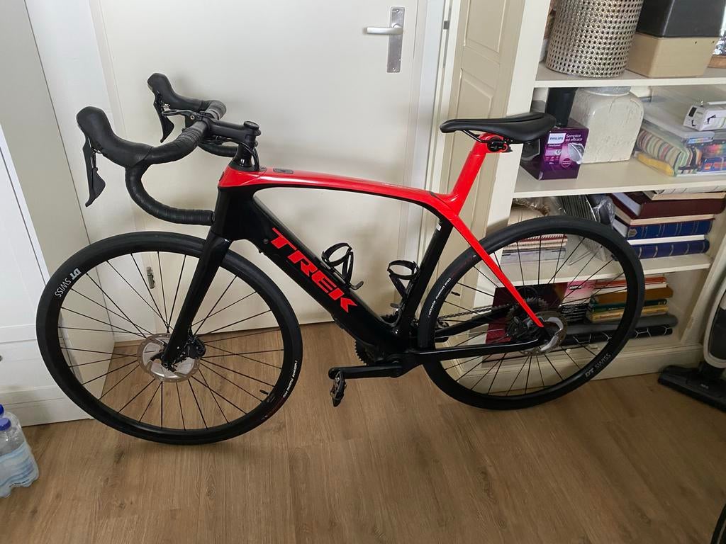 Trek Domane+ Race Elektrische Racefiets Carbon Schijfremmen, 55 tot 59 cm, Ophalen, Gebruikt, 50 km per accu of meer