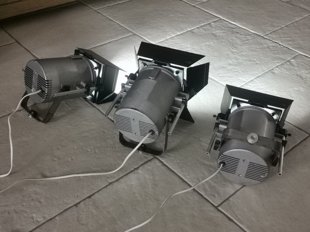 Theater spots / Lampen, Ophalen, Gebruikt, Metaal of Aluminium, Plafondspot of Wandspot