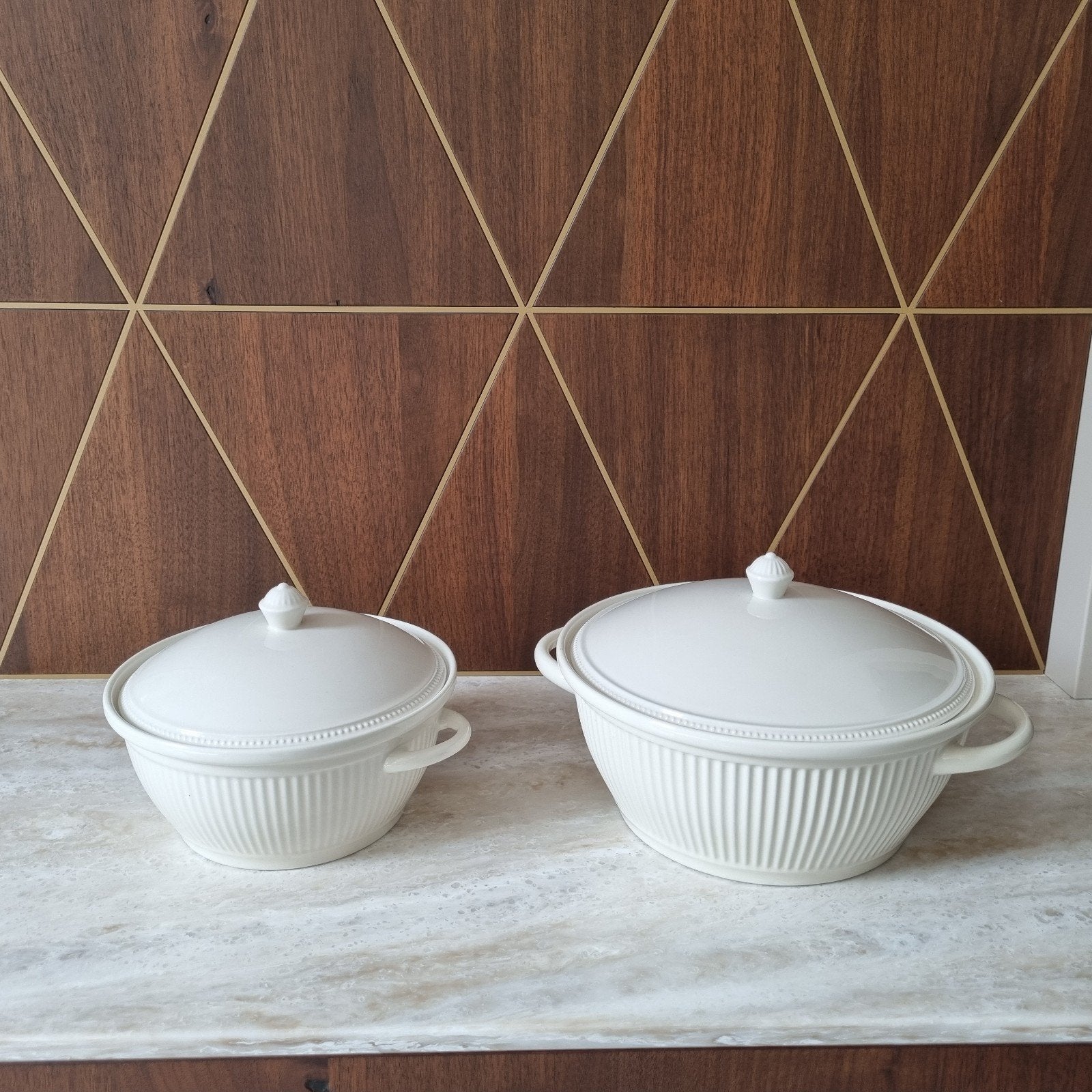 Wedgwood Windsor dekschalen, Ophalen of Verzenden, Zo goed als nieuw, Porselein, Wedgwood