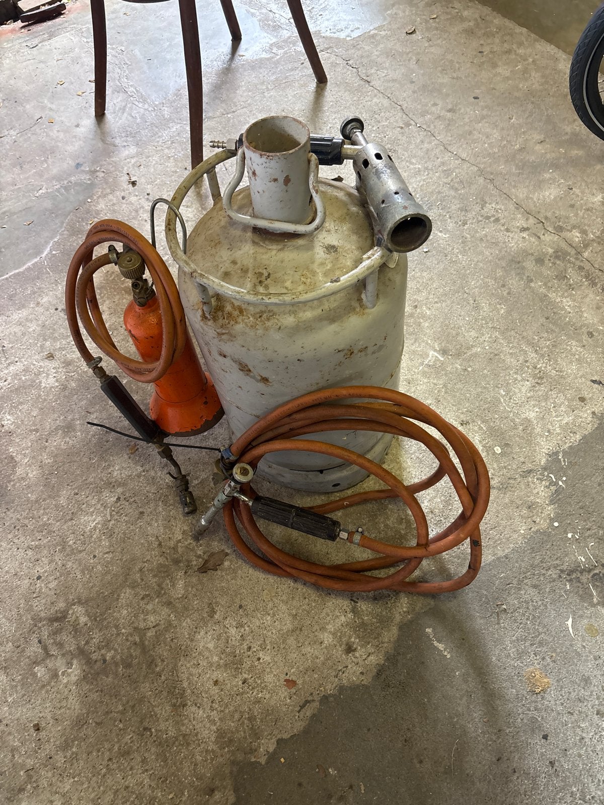 Loodgietersapparatuur met gasfles en toebehoren, Ophalen, Gebruikt, Minder dan 150 ampère, Overige typen